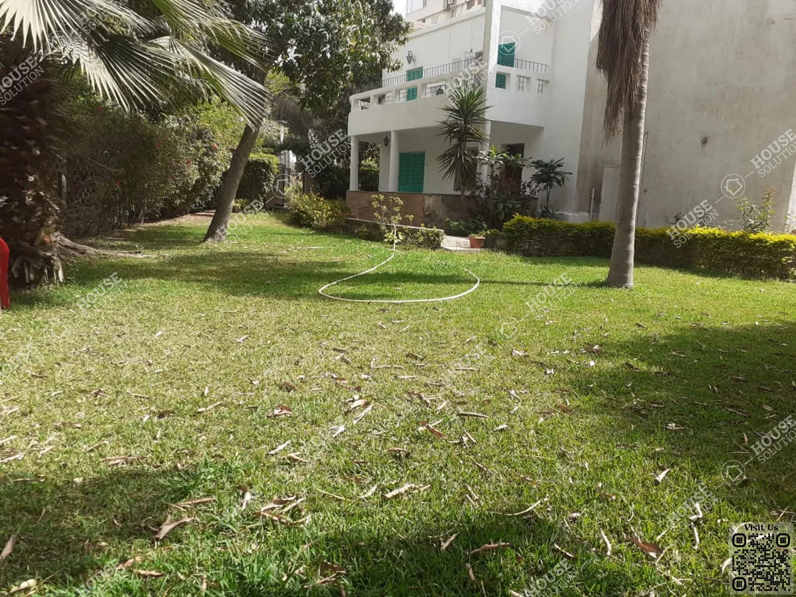 حديقة خاصة @ فيلات للإيجار في المعادي سرايات المعادي مساحة: 1050 م² تتكون من 4 غرفة 3 حمام نصف مفروش 5 نجوم #6396-2