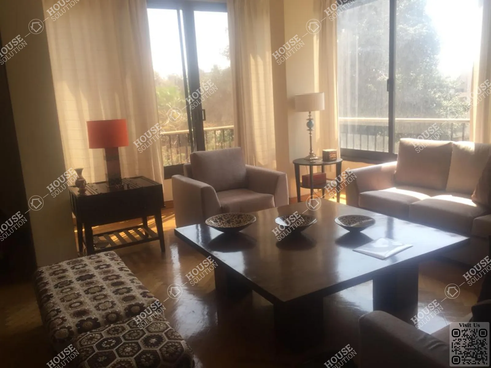 RECEPTION @ Duplexes For Rent In Maadi Maadi Sarayat Area: 240 m² consists of 3 Bedrooms 3 Bathrooms Furnished 5 stars #6401-0