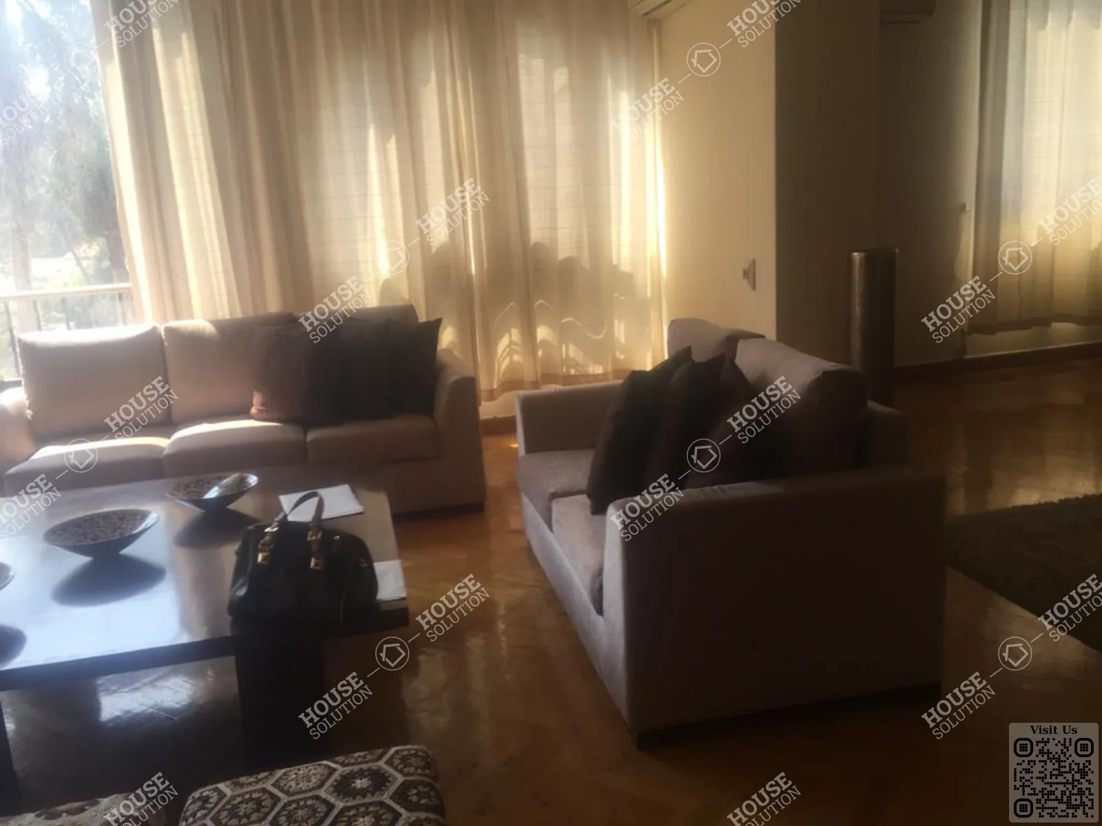 LIVING AREA @ Duplexes For Rent In Maadi Maadi Sarayat Area: 240 m² consists of 3 Bedrooms 3 Bathrooms Furnished 5 stars #6401-2