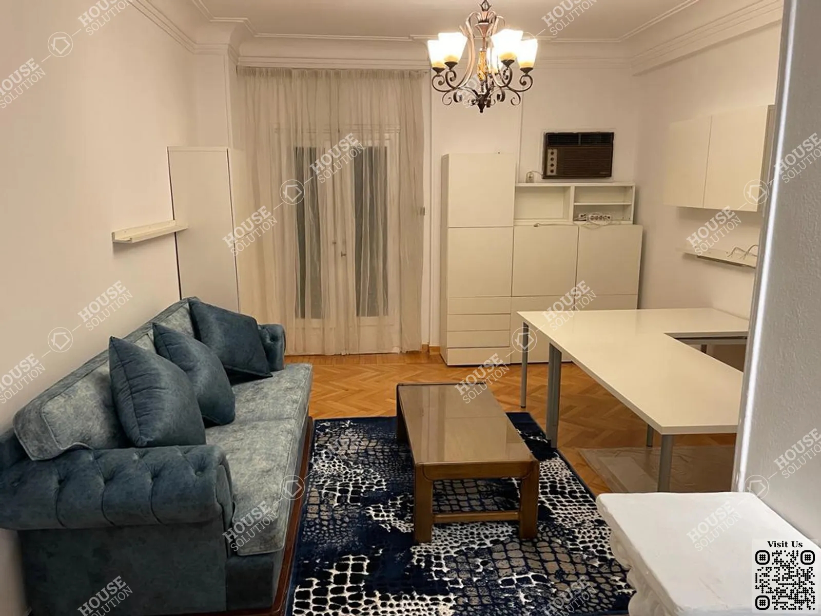 غرفة الاستقبال	 @ شقق للإيجار في المعادي سرايات المعادي مساحة: 160 م² تتكون من 3 غرفة 2 حمام مفروش 5 نجوم #6404-1