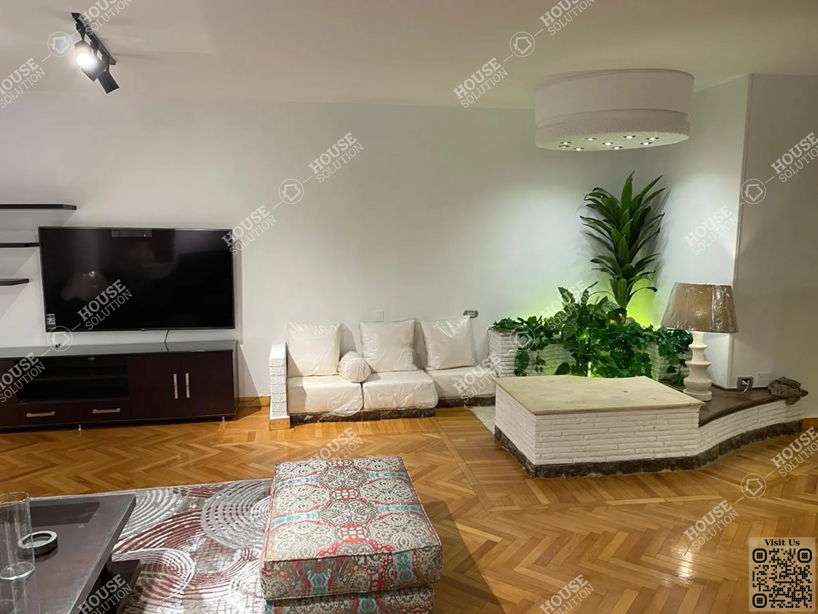 غرفة الاستقبال	 @ شقق للإيجار في المعادي سرايات المعادي مساحة: 160 م² تتكون من 3 غرفة 2 حمام مفروش 5 نجوم #6404-2