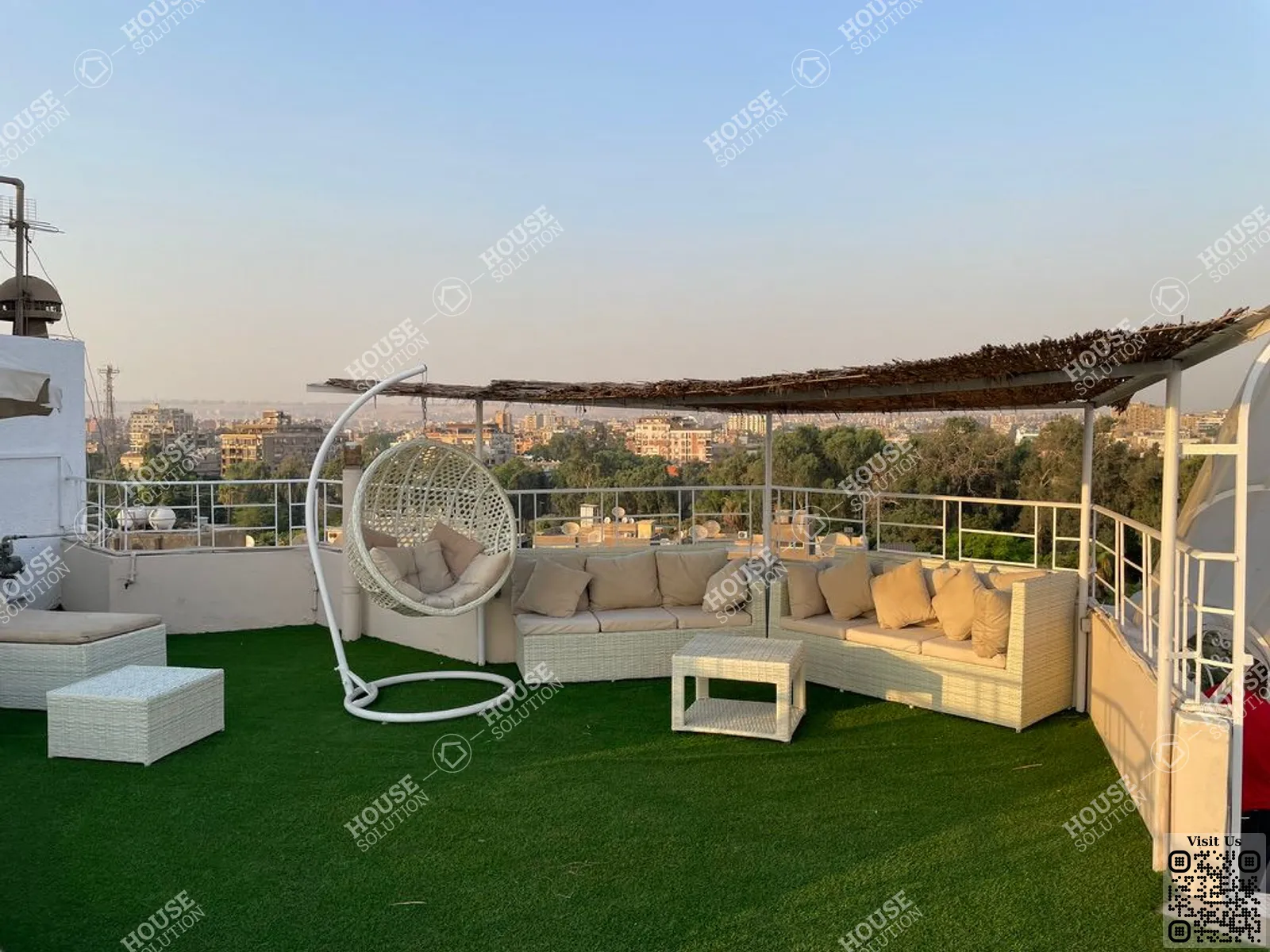 TERRACE  @ Penthouses For Rent In Maadi Maadi Sarayat Area: 160 m² consists of 2 Bedrooms 2 Bathrooms Furnished 5 stars #6405-0