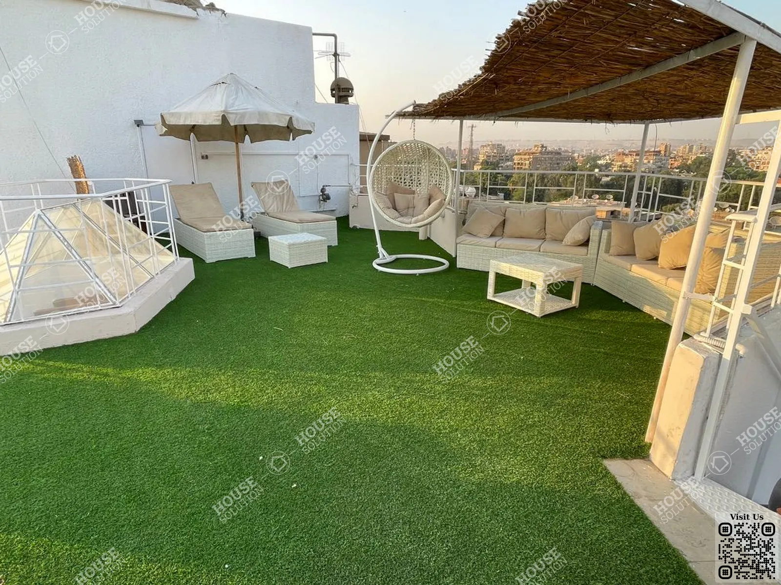 TERRACE  @ Penthouses For Rent In Maadi Maadi Sarayat Area: 160 m² consists of 2 Bedrooms 2 Bathrooms Furnished 5 stars #6405-1