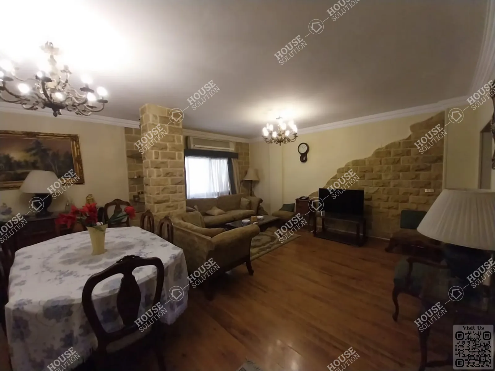 غرفة الاستقبال	 @ شقق للإيجار في المعادي سرايات المعادي مساحة: 140 م² تتكون من 2 غرفة 2 حمام مفروش 5 نجوم #6419-2