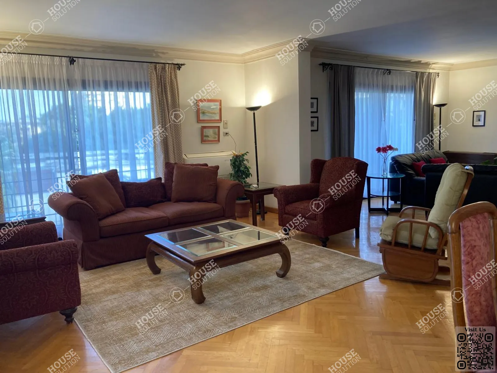 RECEPTION @ Apartments For Rent In Maadi Maadi Sarayat Area: 180 m² consists of 3 Bedrooms 3 Bathrooms Furnished 5 stars #6426-0