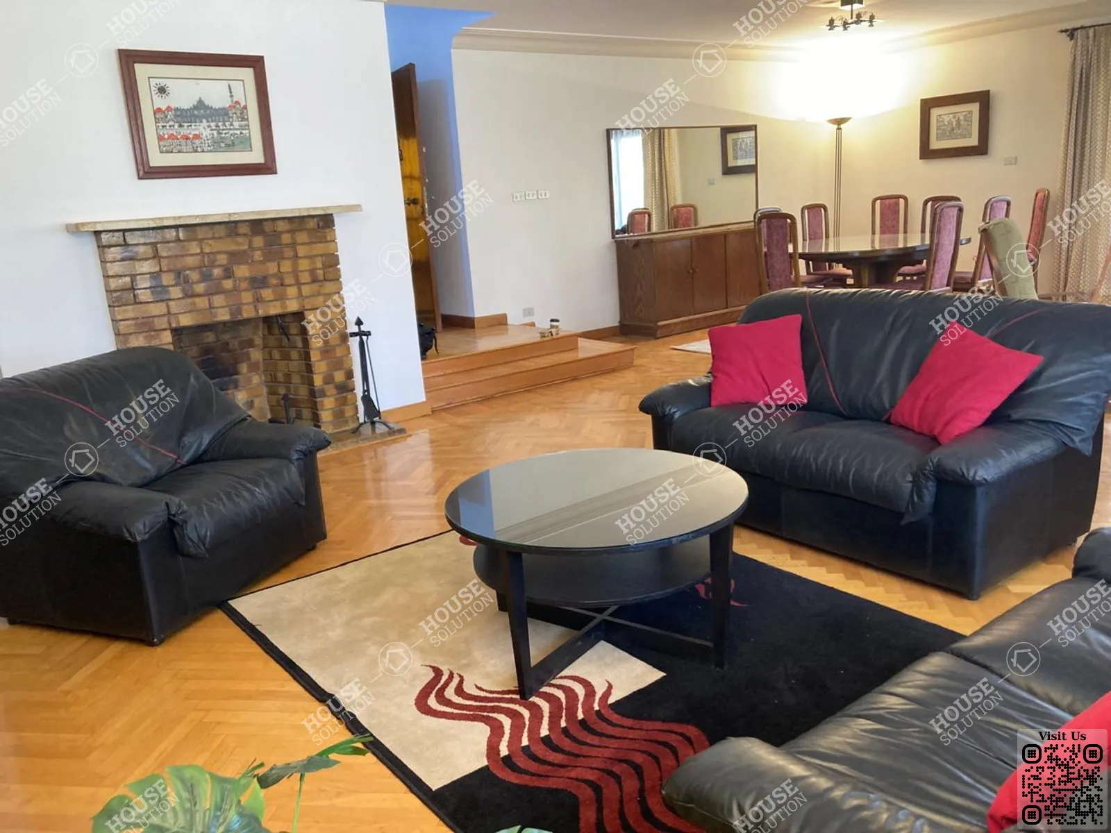 LIVING AREA @ Apartments For Rent In Maadi Maadi Sarayat Area: 180 m² consists of 3 Bedrooms 3 Bathrooms Furnished 5 stars #6426-2