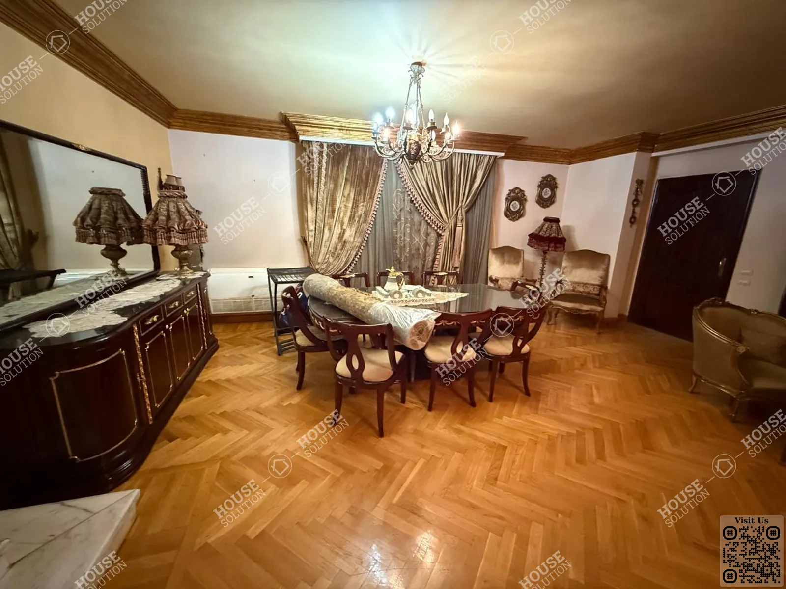 DINING AREA @ Ground Floors For Rent In Maadi Maadi Degla Area: 220 m² consists of 3 Bedrooms 3 Bathrooms Furnished 3 stars #6433-2