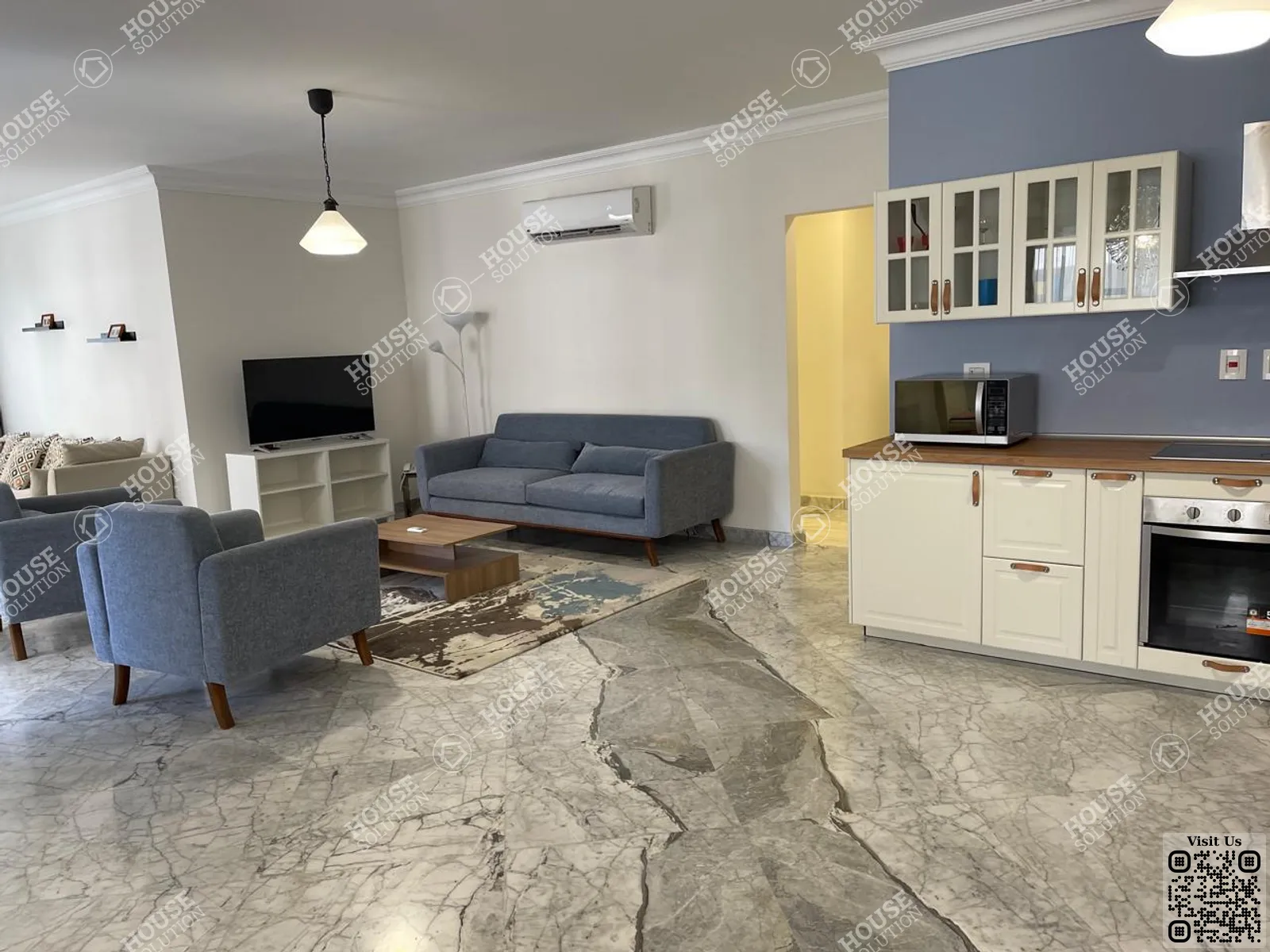 غرفة الاستقبال	 @ دور ارضي للإيجار في المعادي سرايات المعادي مساحة: 220 م² تتكون من 3 غرفة 2 حمام مفروش 5 نجوم #6434-2