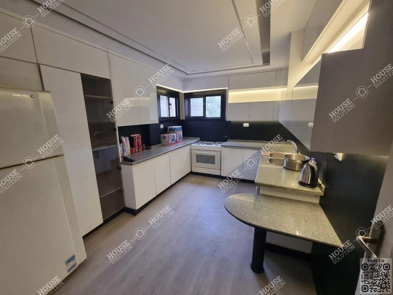 مطبخ @ دوبليكس للإيجار في المعادي دجله المعادي مساحة: 240 م² تتكون من 4 غرفة 3 حمام مفروش مودرن 5 نجوم #6463-2