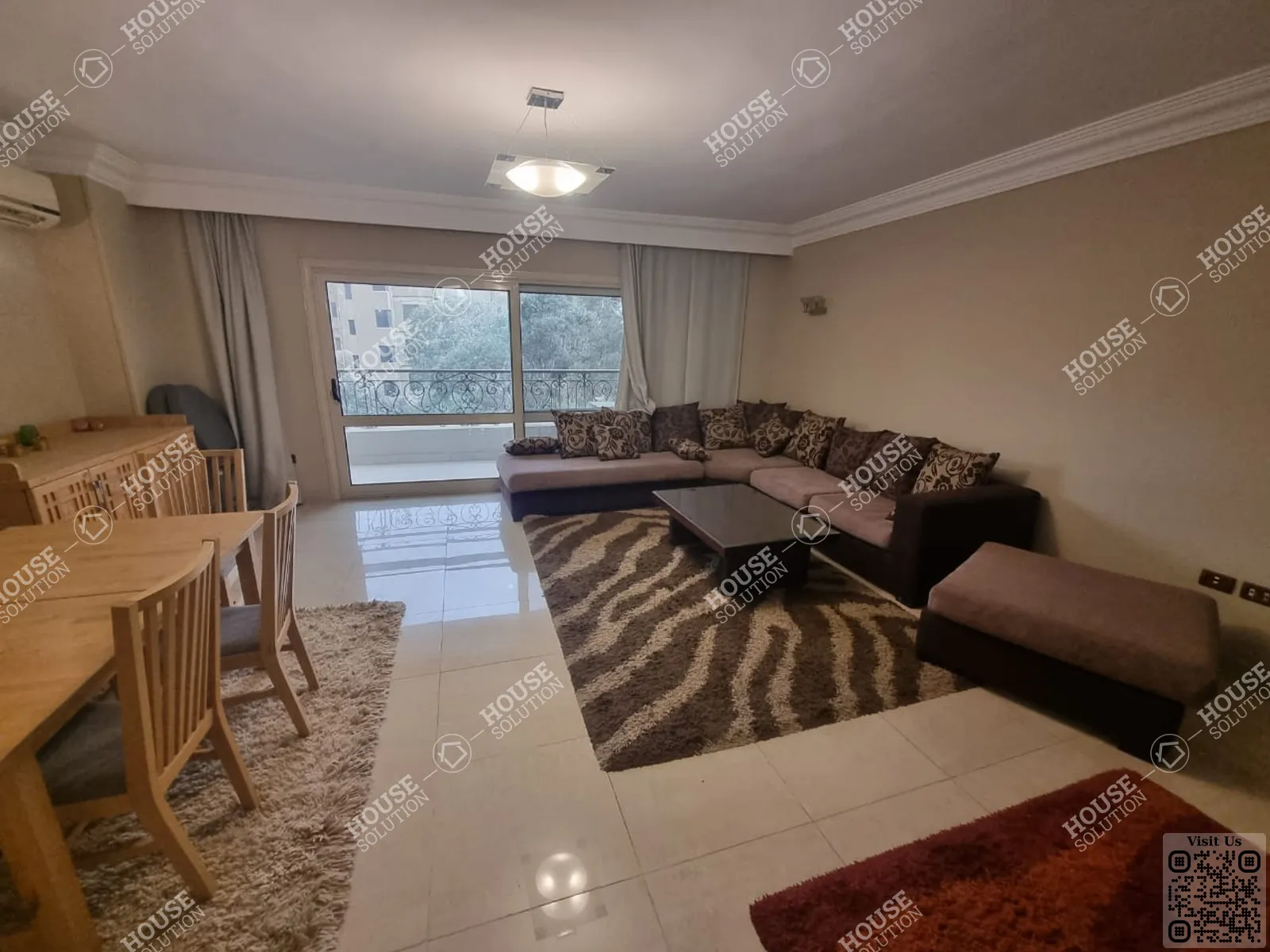 غرفة الاستقبال @ دوبليكس للإيجار في المعادي سرايات المعادي مساحة: 240 م² تتكون من 3 غرفة 3 حمام مفروش 5 نجوم #6468-2