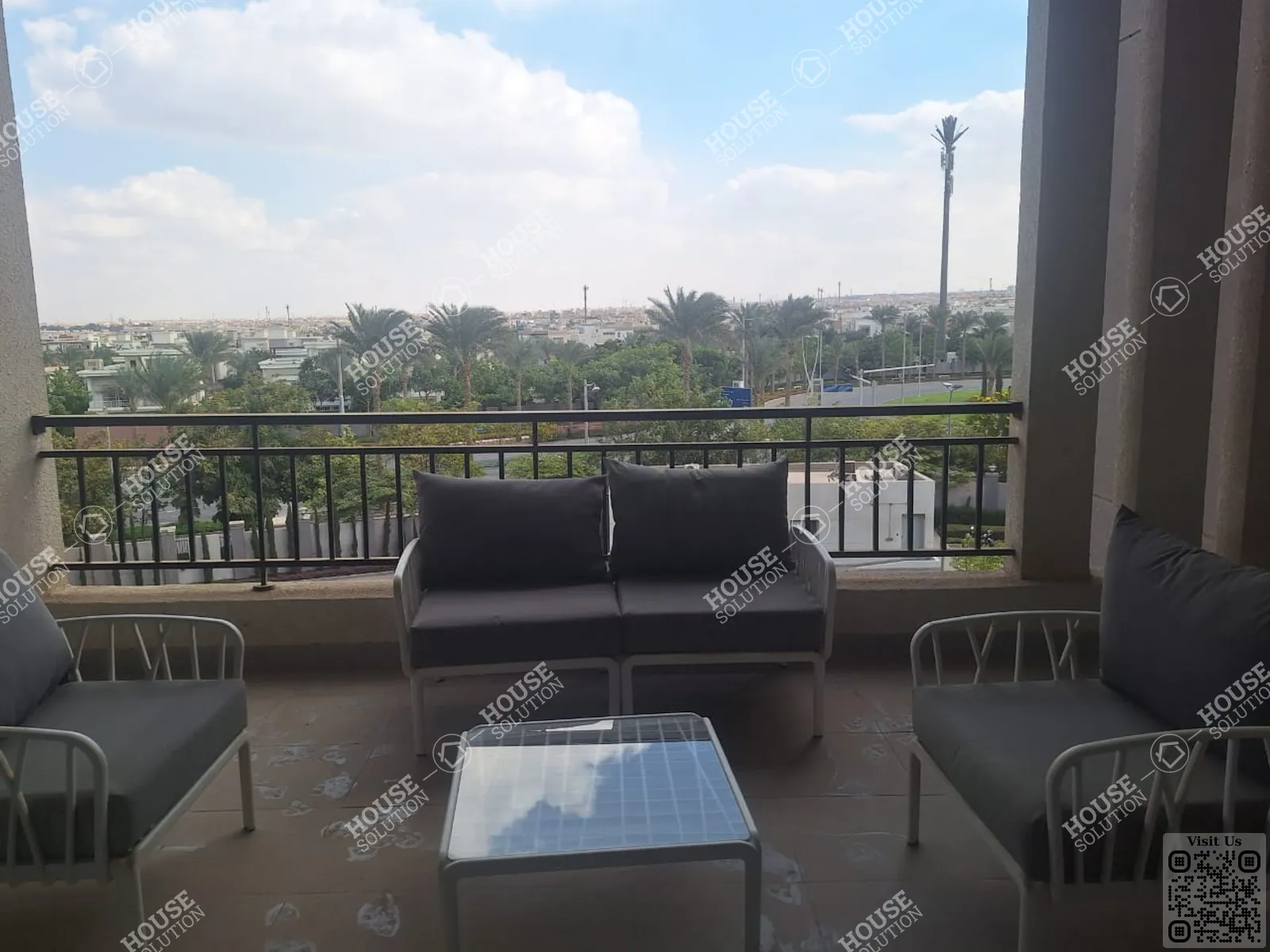 بالكونا @ شقق للإيجار في القاهرة الجديدة كايرو فيستيفال سيتى مساحة: 175 م² تتكون من 2 غرفة 3 حمام مفروش مودرن 5 نجوم #6473-2