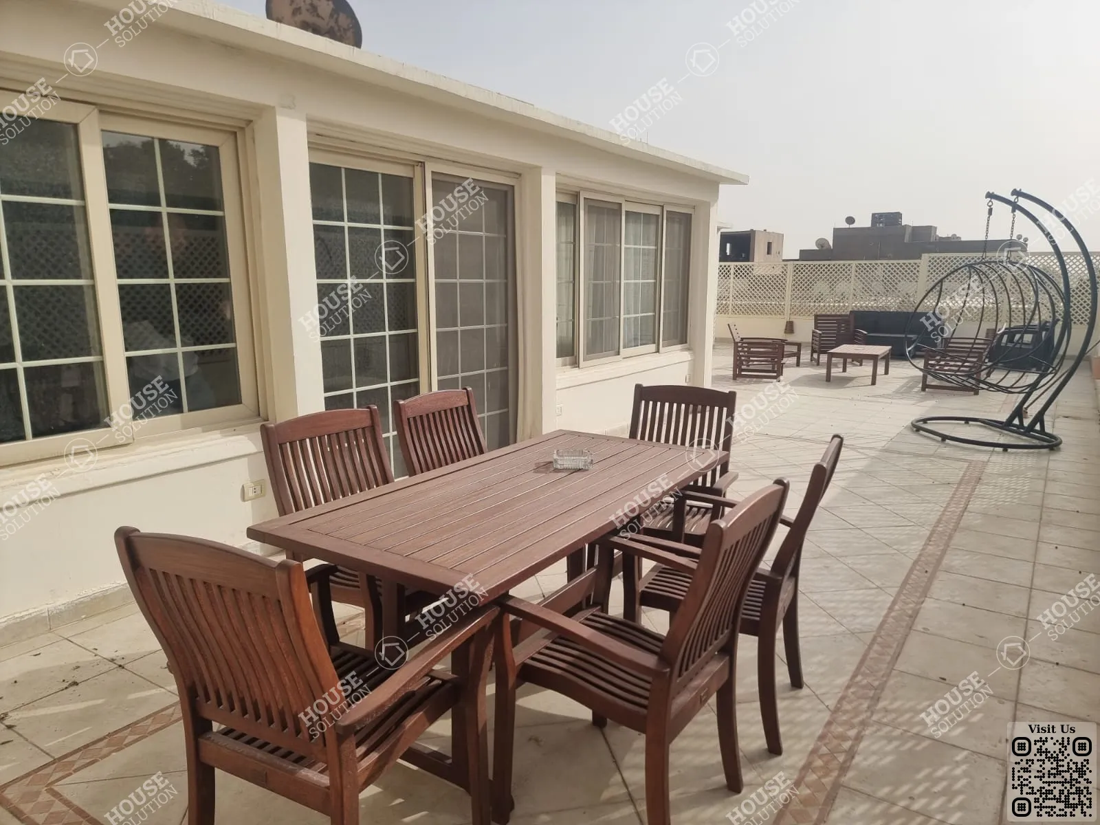 مصطبة	 @ رووف للإيجار في المعادي سرايات المعادي مساحة: 120 م² تتكون من 2 غرفة 3 حمام مفروش 5 نجوم #6482-0