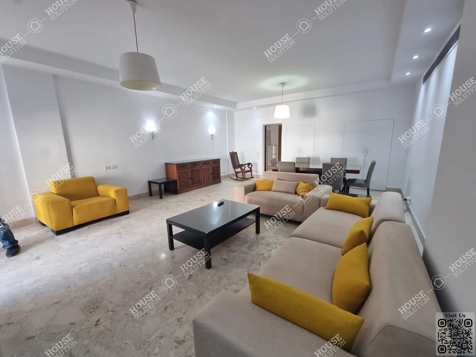 RECEPTION  @ Apartments For Rent In Maadi Maadi Sarayat Area: 145 m² consists of 3 Bedrooms 3 Bathrooms Modern furnished 5 stars #6490-0