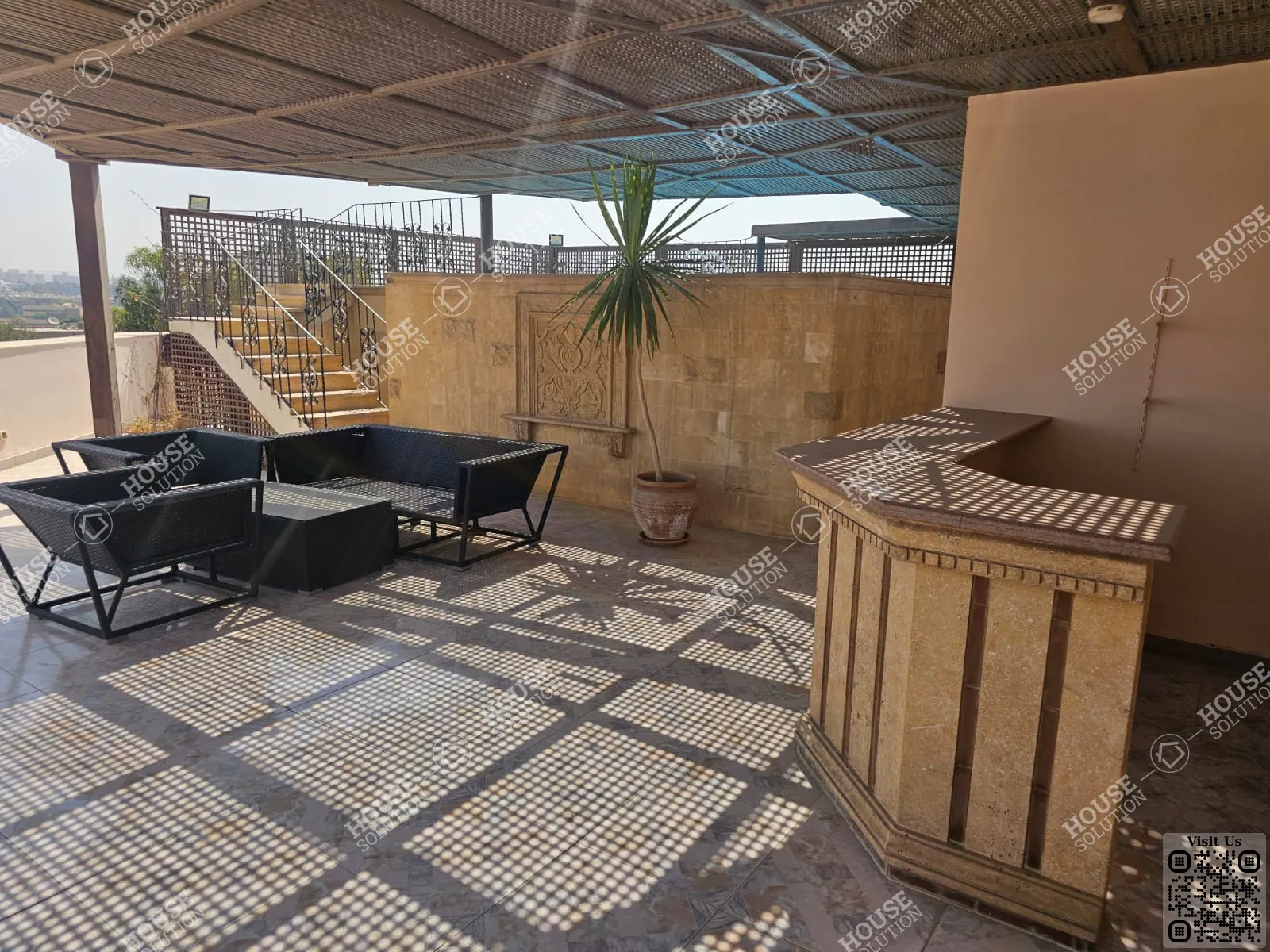 TERRACE  @ Penthouses For Rent In Maadi Maadi Sarayat Area: 450 m² consists of 4 Bedrooms 4 Bathrooms Modern furnished 5 stars #6494-1