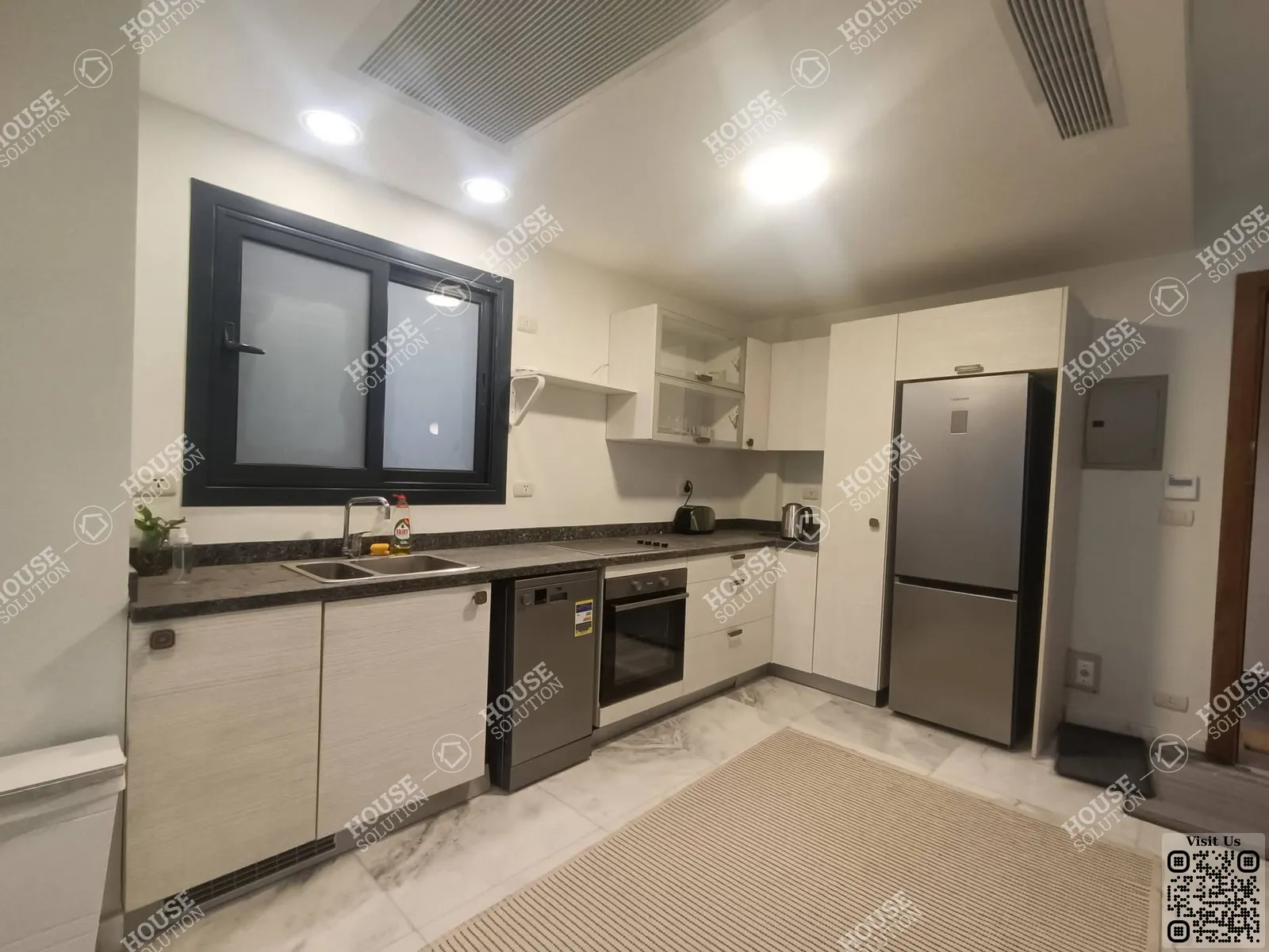 KITCHEN  @ Apartments For Rent In Maadi Maadi Sarayat Area: 125 m² consists of 2 Bedrooms 3 Bathrooms Modern furnished 5 stars #6528-2