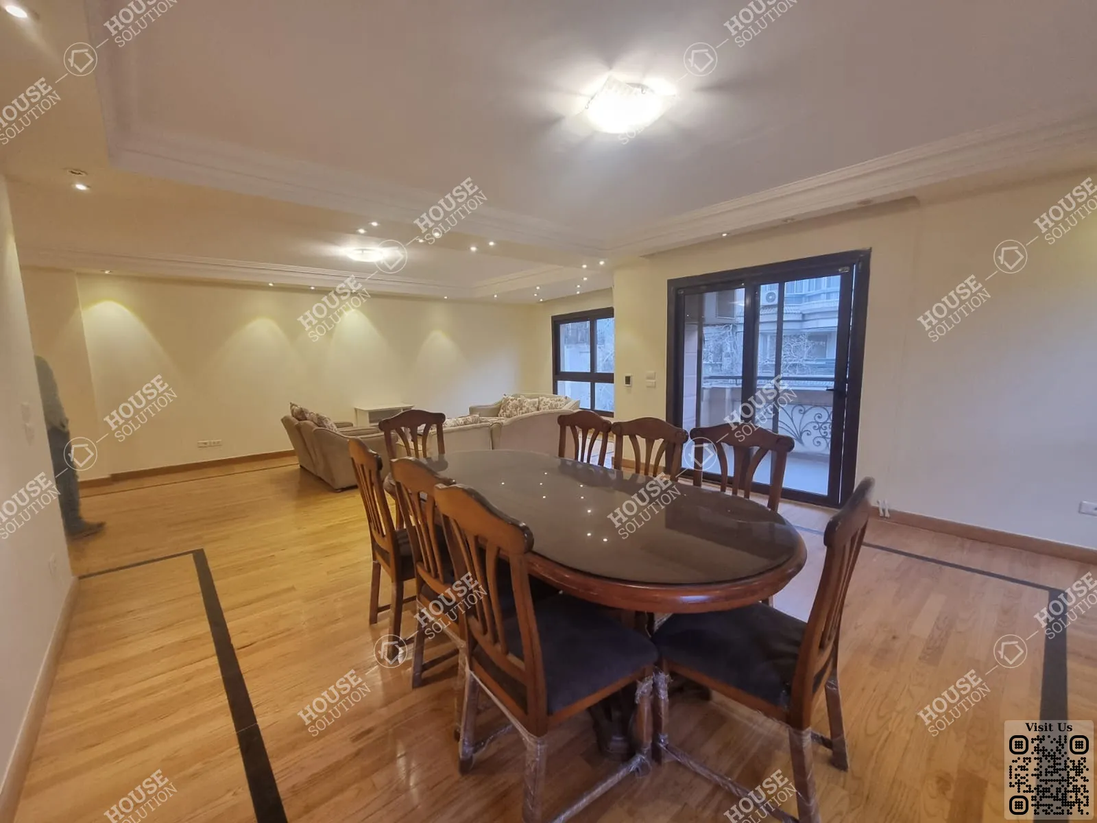 DINING AREA @ Apartments For Rent In Maadi Maadi Sarayat Area: 245 m² consists of 3 Bedrooms 4 Bathrooms Modern furnished 5 stars #6533-1