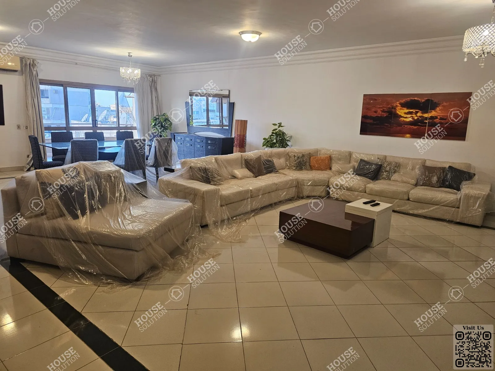 غرفة الاستقبال	 @ شقق للإيجار في المعادي دجله المعادي مساحة: 185 م² تتكون من 3 غرفة 3 حمام مفروش مودرن 5 نجوم #6540-0