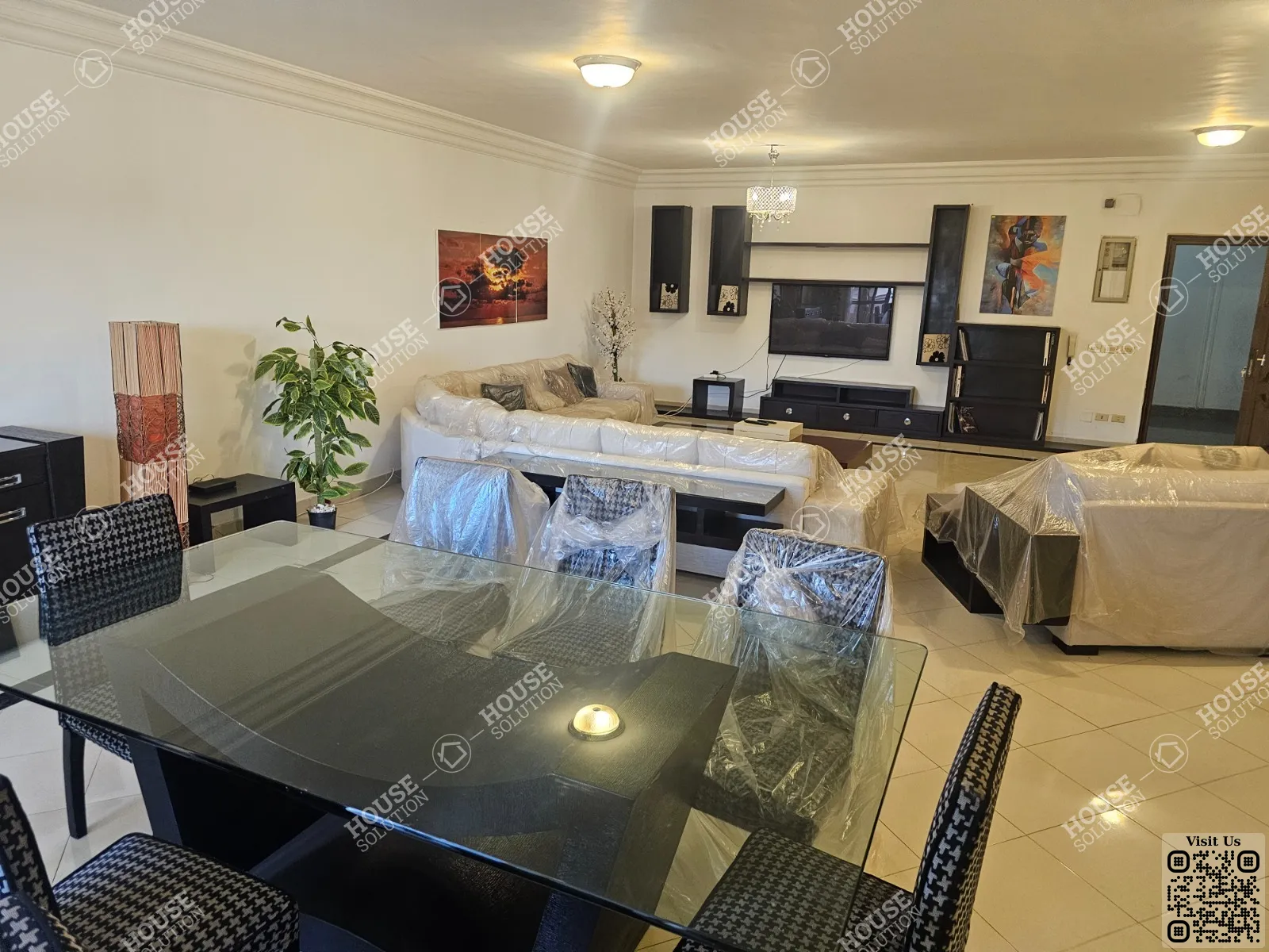 غرفة الاستقبال	 @ شقق للإيجار في المعادي دجله المعادي مساحة: 185 م² تتكون من 3 غرفة 3 حمام مفروش مودرن 5 نجوم #6540-2