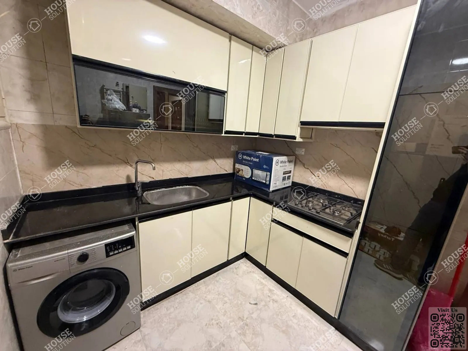 KITCHEN  @ Apartments For Rent In Zamalek Zamalek GEZIRA ISLAND Area: 185 m² consists of 2 Bedrooms 2 Bathrooms Modern furnished 5 stars #6547-1