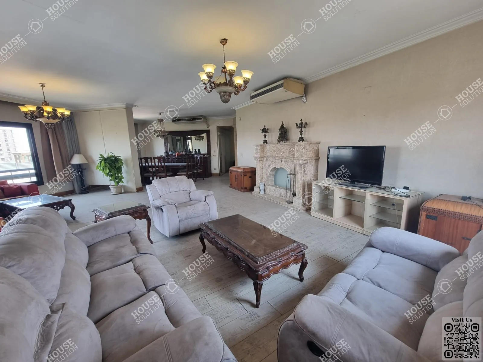 RECEPTION  @ Apartments For Rent In Maadi Maadi Degla Area: 185 m² consists of 3 Bedrooms 2 Bathrooms Furnished 5 stars #6549-0