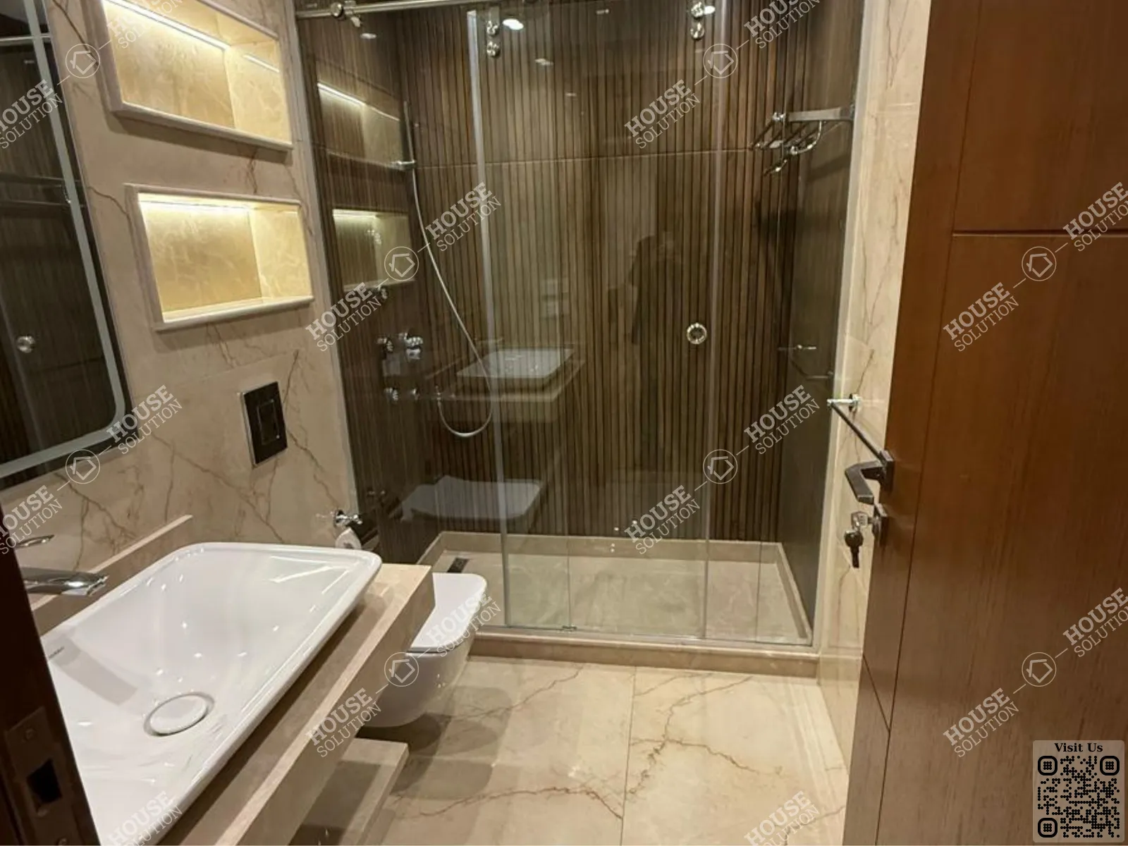 KITCHEN  @ Apartments For Rent In New Cairo Mivida Area: 244 m² consists of 3 Bedrooms 4 Bathrooms Modern furnished 5 stars #6552-2