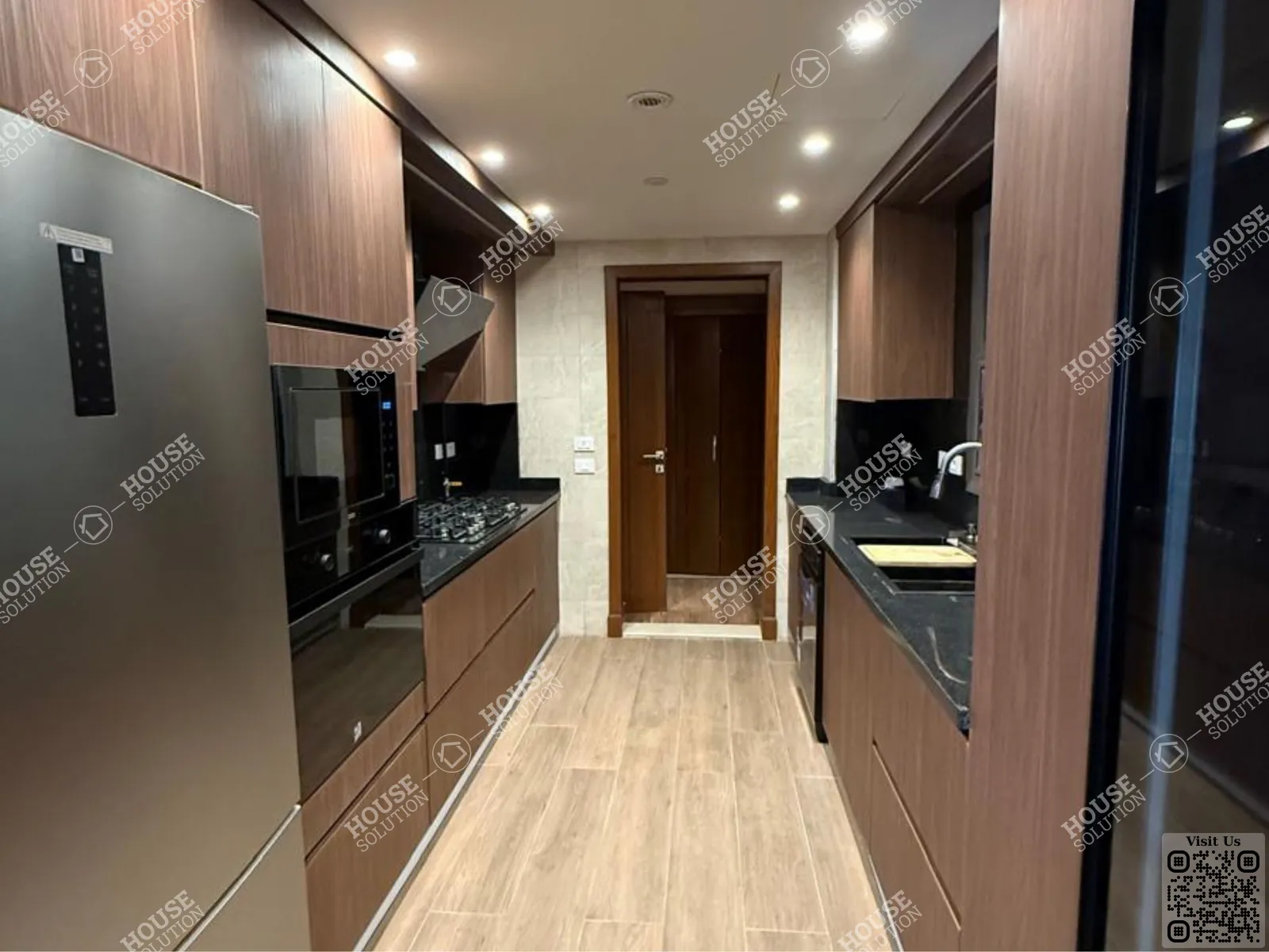 KITCHEN @ Apartments For Rent In New Cairo Mivida Area: 244 m² consists of 3 Bedrooms 4 Bathrooms Modern furnished 5 stars #6552-1