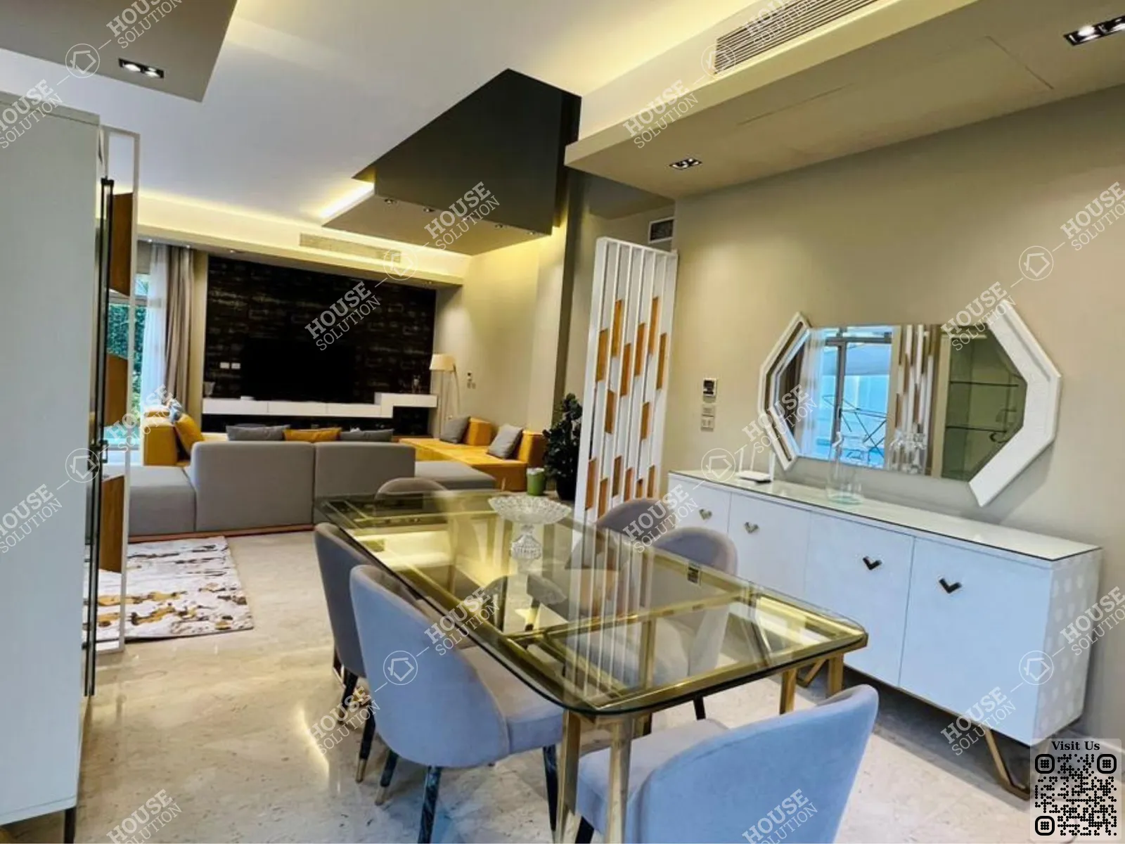 RECEPTION @ Villas For Rent In Sheikh Zayed Allegria By SODIC Area: 650 m² consists of 5 Bedrooms 6 Bathrooms Modern furnished 5 stars #6572-1