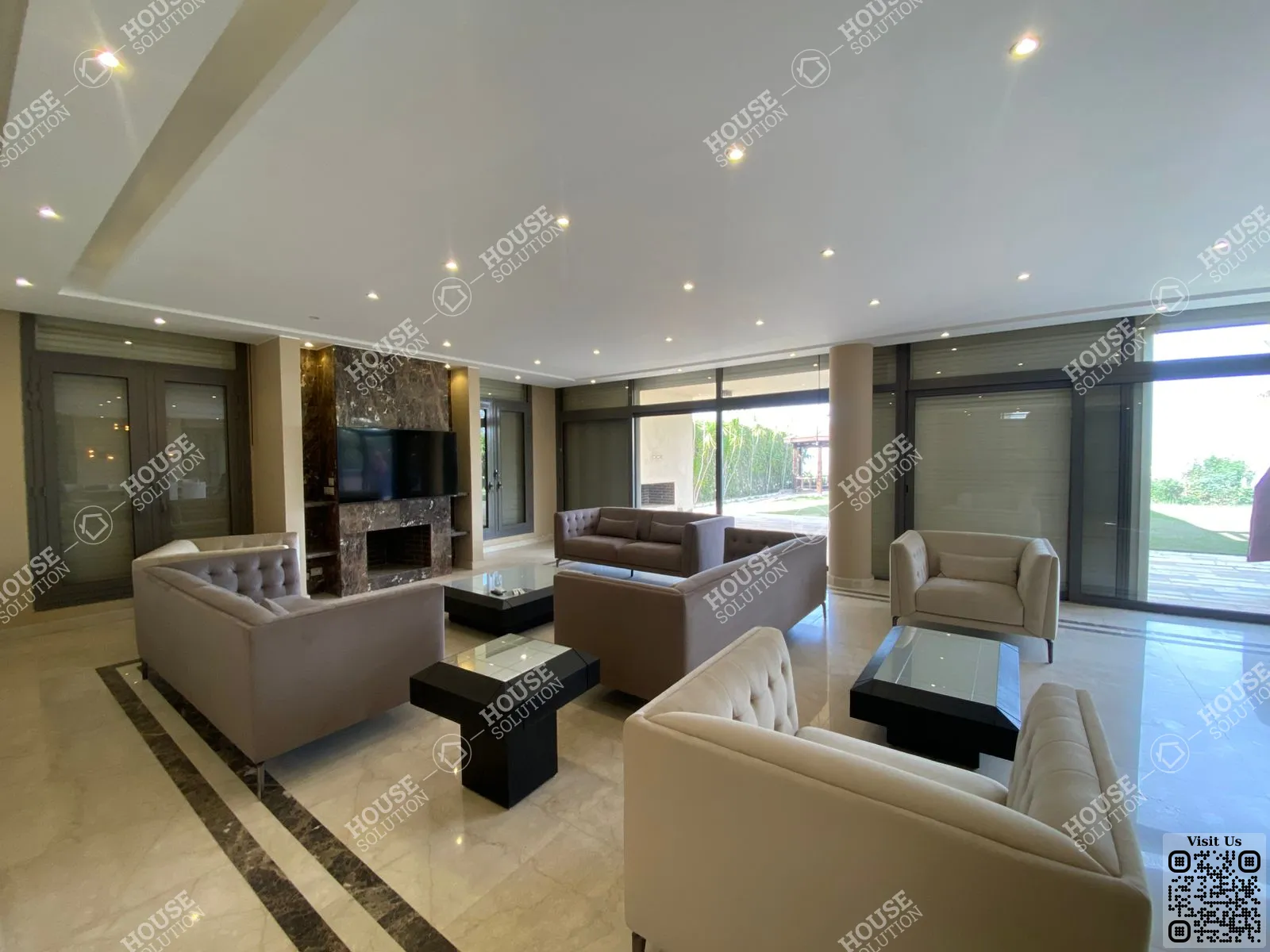 RECEPTION @ Villas For Rent In Sheikh Zayed Allegria By SODIC Area: 900 m² consists of 5 Bedrooms 6 Bathrooms Modern furnished 1 stars #6584-1