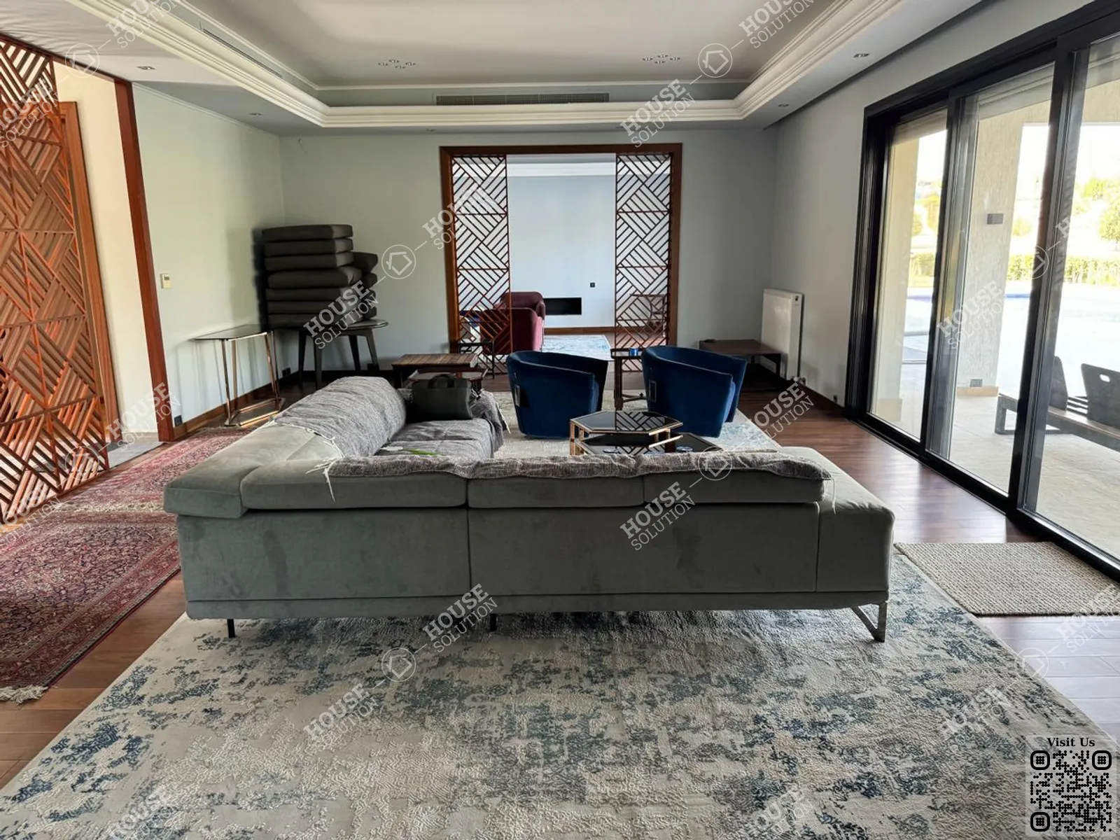 RECEPTION  @ Villas For Rent In Sheikh Zayed Allegria By SODIC Area: 1600 m² consists of 5 Bedrooms 5 Bathrooms Modern furnished 5 stars #6587-1