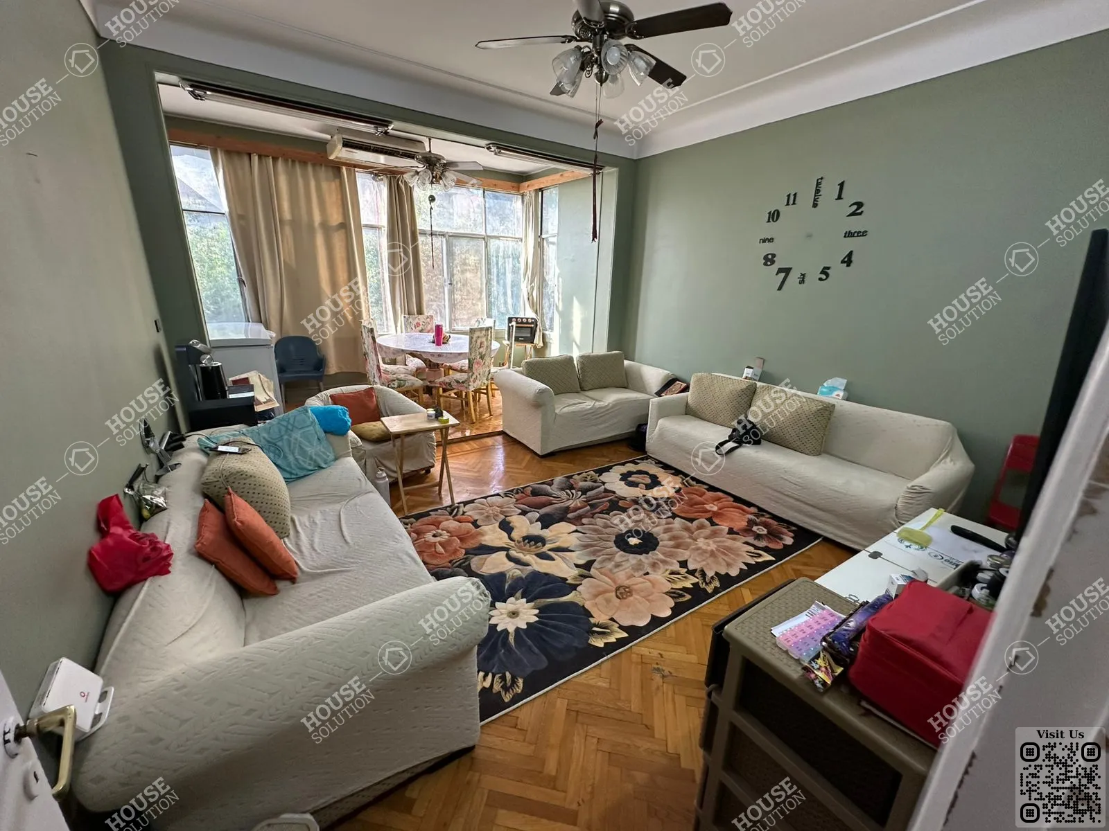 RECEPTION @ Apartments For Sale In Maadi Maadi Sarayat Area: 275 m² consists of 4 Bedrooms 2 Bathrooms Semi furnished 5 stars #6593-0