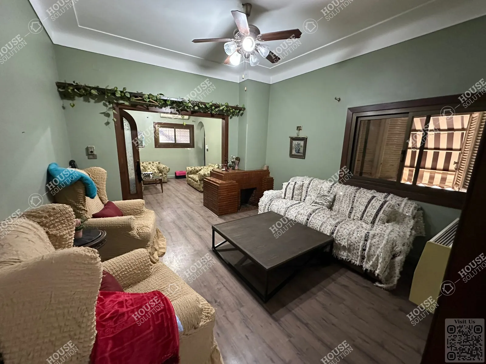 RECEPTION @ Apartments For Sale In Maadi Maadi Sarayat Area: 275 m² consists of 4 Bedrooms 2 Bathrooms Semi furnished 5 stars #6593-2