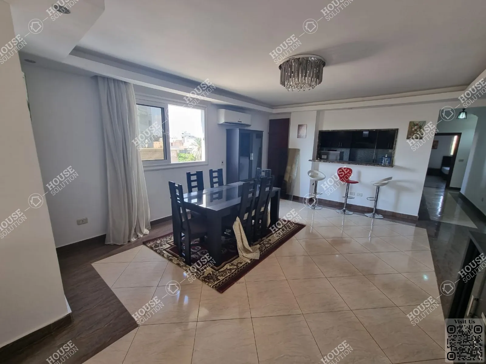 DINING AREA @ Apartments For Rent In Maadi Maadi Sarayat Area: 185 m² consists of 3 Bedrooms 3 Bathrooms Furnished 5 stars #6599-1