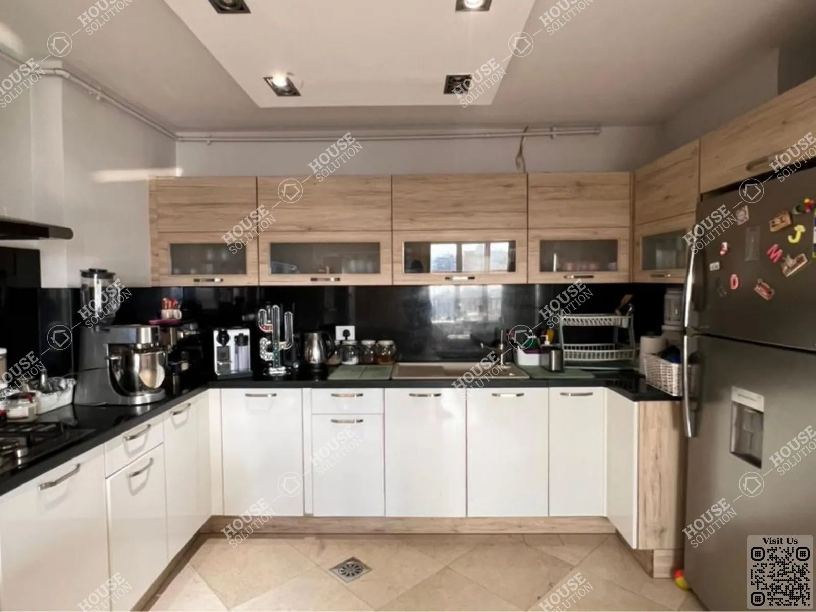 KITCHEN  @ Apartments For Rent In Zamalek Zamalek GEZIRA ISLAND Area: 165 m² consists of 2 Bedrooms 3 Bathrooms Modern furnished 5 stars #6600-2