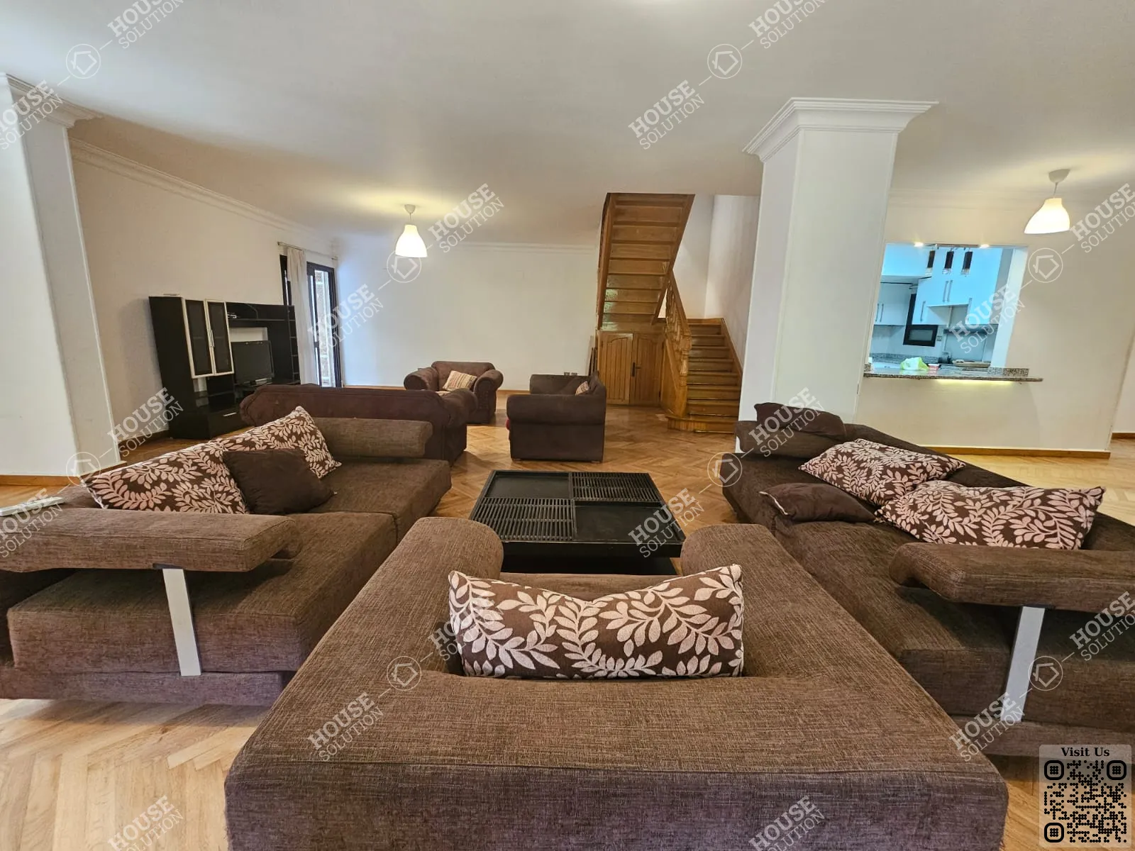 RECEPTION  @ Ground Floors For Rent In Maadi Maadi Sarayat Area: 350 m² consists of 4 Bedrooms 3 Bathrooms Furnished 5 stars #6608-0