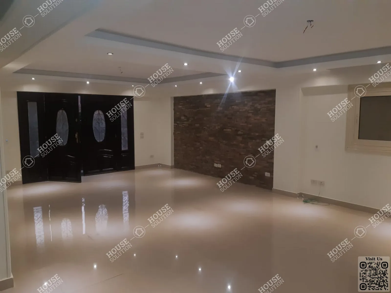 غرفة الاستقبال @ دور ارضي للإيجار في القاهرة الجديدة شارع 90 مساحة: 180 م² تتكون من 3 غرفة 2 حمام نصف مفروش 5 نجوم #6610-0
