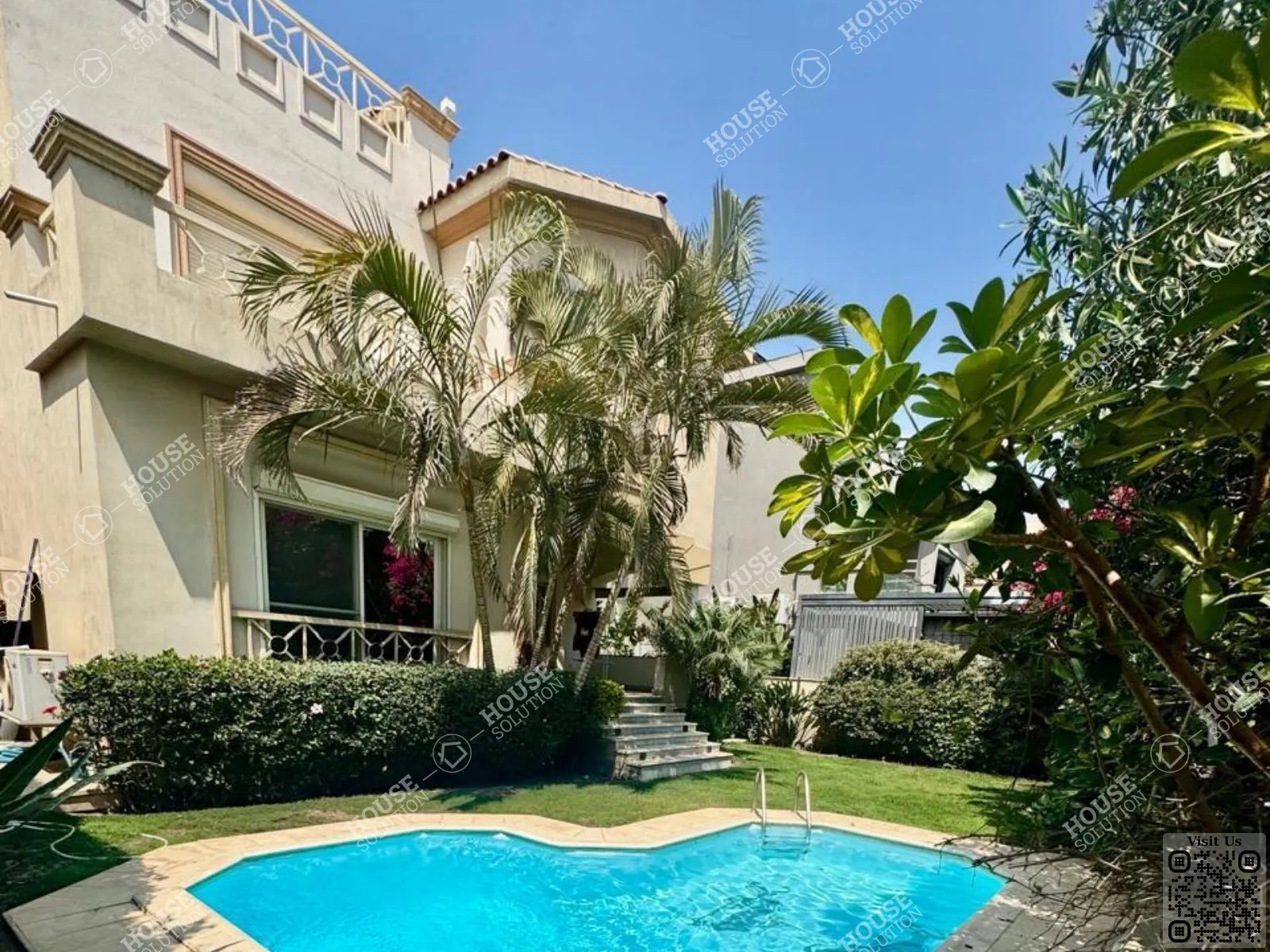 PRIVATE SWIMMING POOL  @ Villas For Rent In New Cairo Katameya Hills Area: 620 m² consists of 5 Bedrooms 5 Bathrooms Modern furnished 5 stars #6620-0
