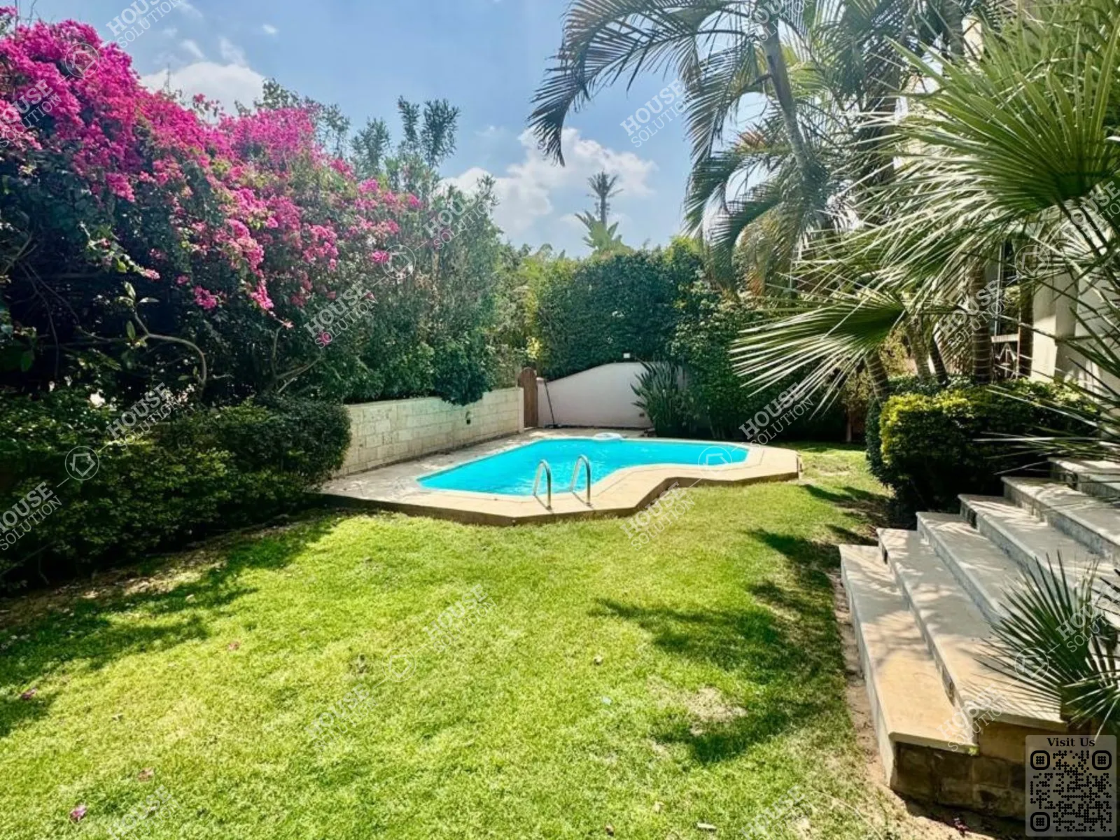 PRIVATE SWIMMING POOL  @ Villas For Rent In New Cairo Katameya Hills Area: 620 m² consists of 5 Bedrooms 5 Bathrooms Modern furnished 5 stars #6620-1