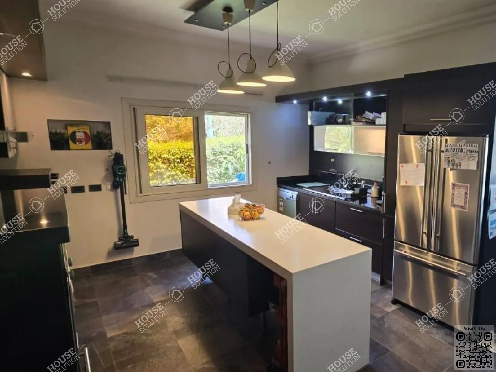 KITCHEN  @ Villas For Rent In New Cairo Katameya Hills Area: 620 m² consists of 5 Bedrooms 5 Bathrooms Modern furnished 5 stars #6620-2