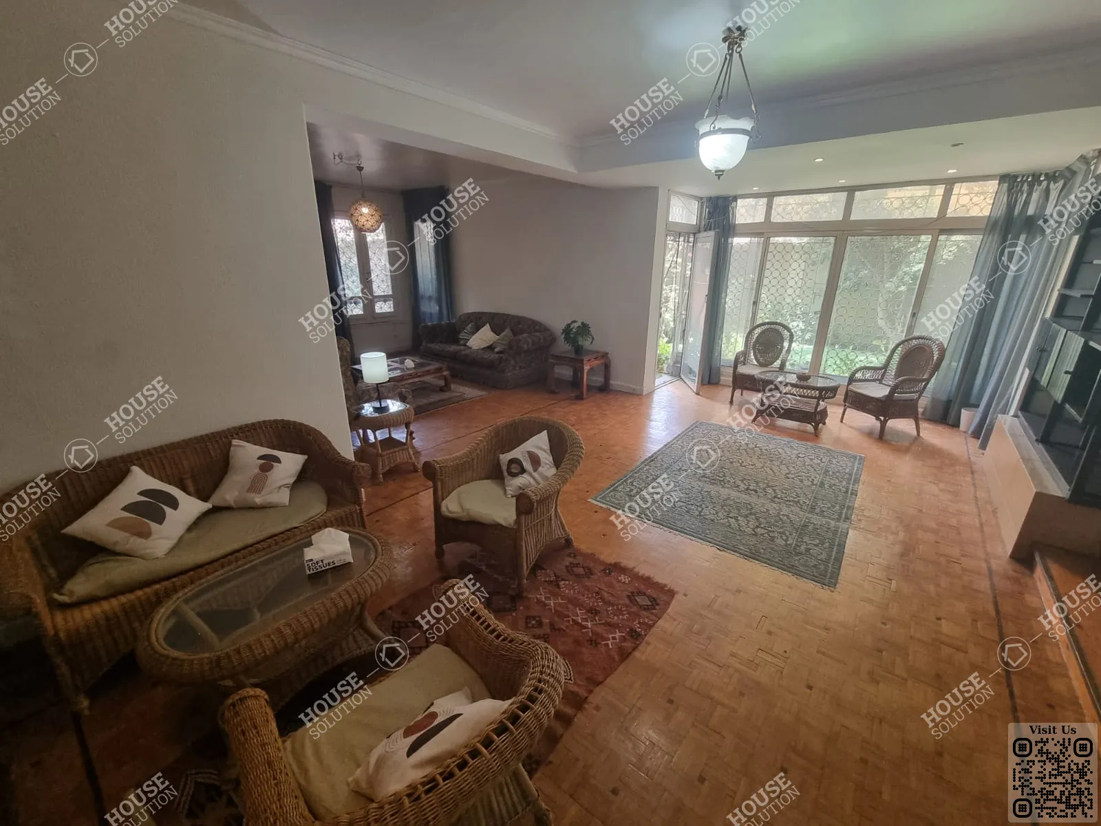 RECEPTION @ Ground Floors For Rent In Maadi Maadi Sarayat Area: 220 m² consists of 3 Bedrooms 3 Bathrooms Furnished 5 stars #6621-1