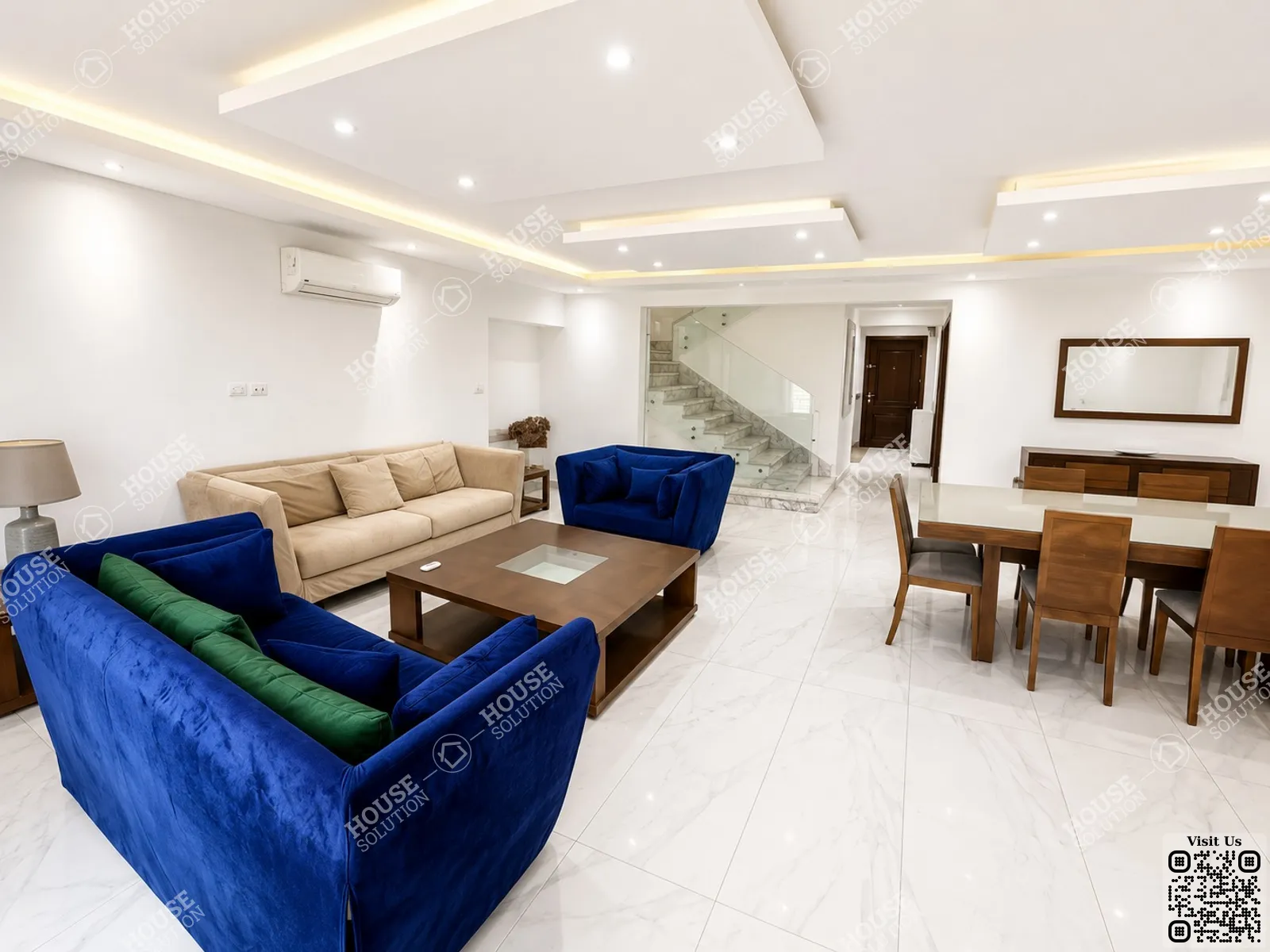 RECEPTION  @ Duplexes For Rent In Maadi Maadi Sarayat Area: 240 m² consists of 3 Bedrooms 3 Bathrooms Modern furnished 5 stars #6661-0